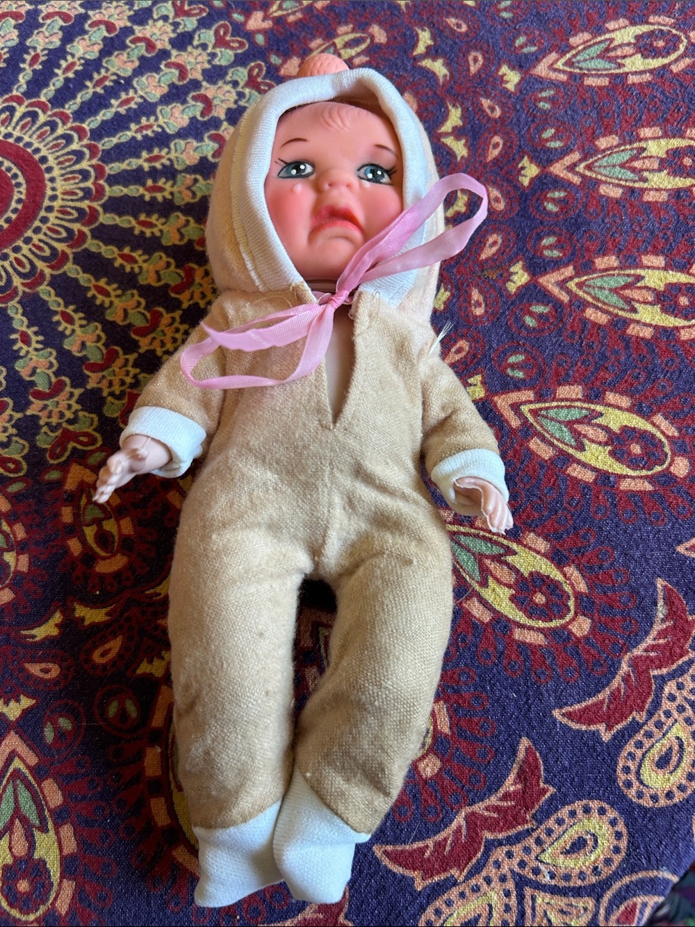 Vintage 3 face baby doll